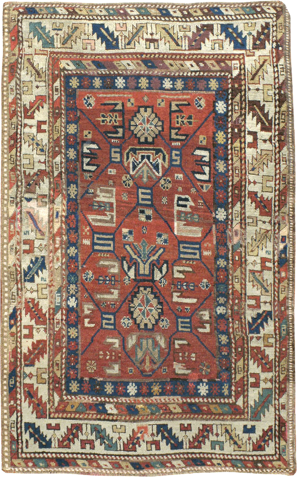 Antique Caucasian Kazak Rug, No.13745 - Gsblank