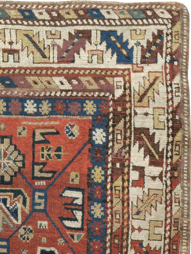 Antique Caucasian Kazak Rug, No.13745 - Gsblank