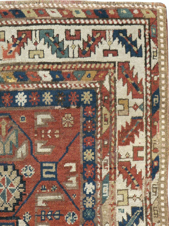 Antique Caucasian Kazak Rug, No.13745 - Gsblank