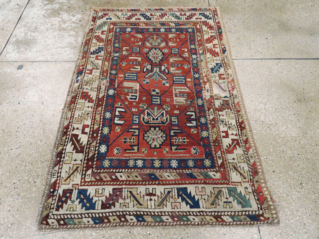 Antique Caucasian Kazak Rug, No.13745 - Gsblank
