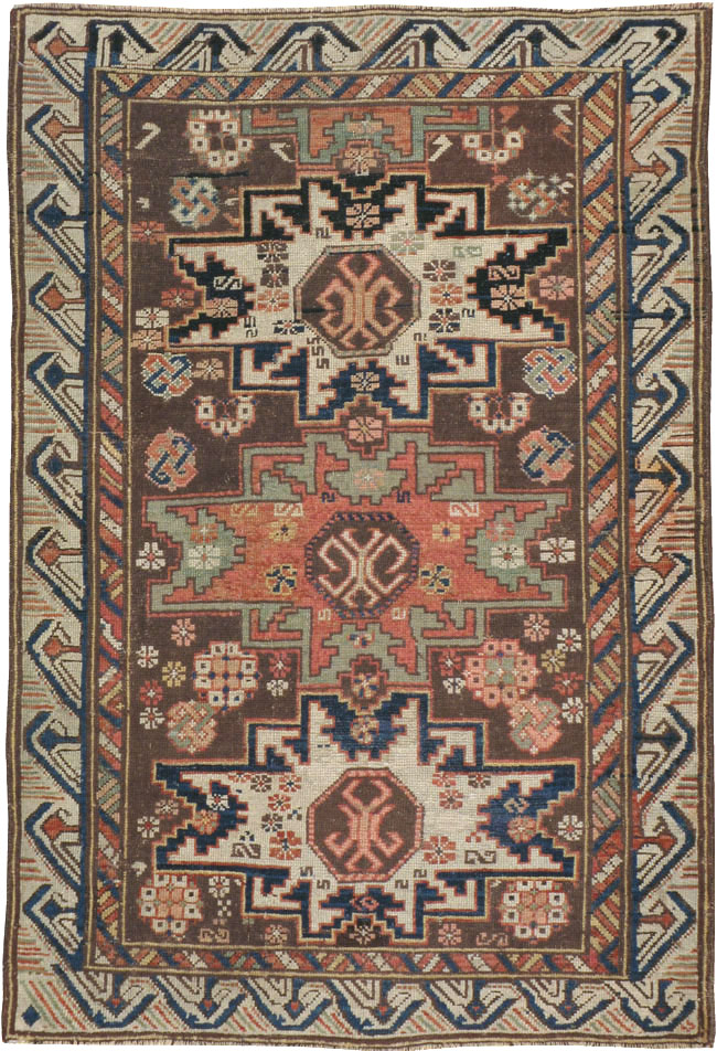 Antique  Caucasian Zeychur Kuba Rug, No.13762 - Gsblank