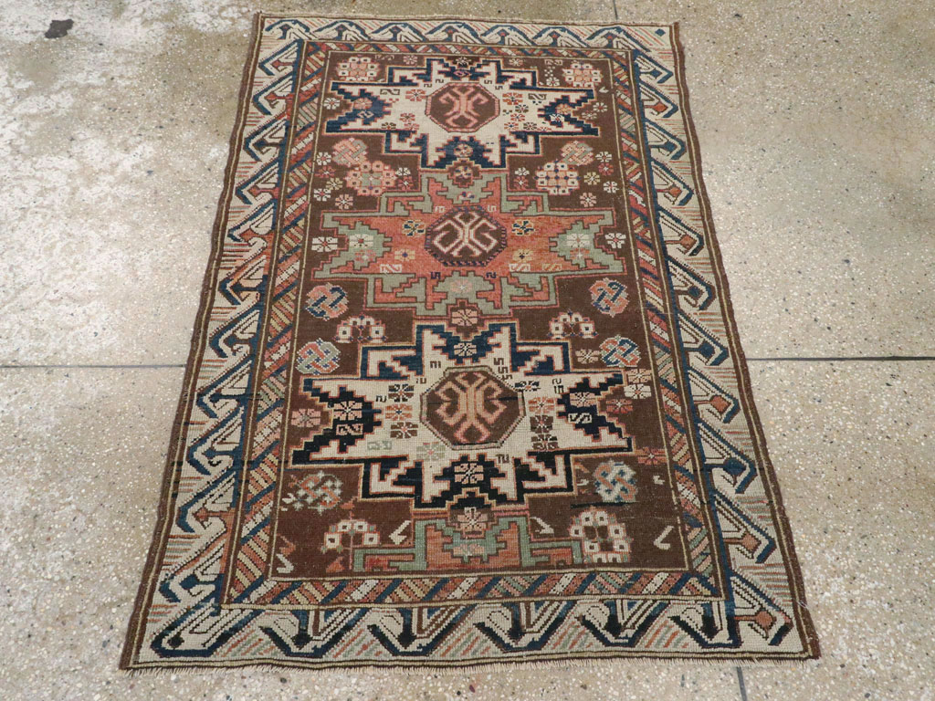 Antique  Caucasian Zeychur Kuba Rug, No.13762 - Gsblank