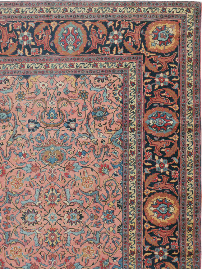 Antique Persian Tabriz Carpet, No.13788 - Gsblank