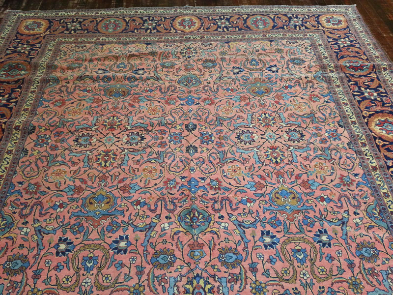 Antique Persian Tabriz Carpet, No.13788 - Gsblank