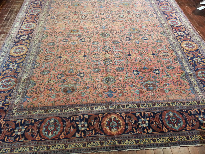 Antique Persian Tabriz Carpet, No.13788 - Gsblank