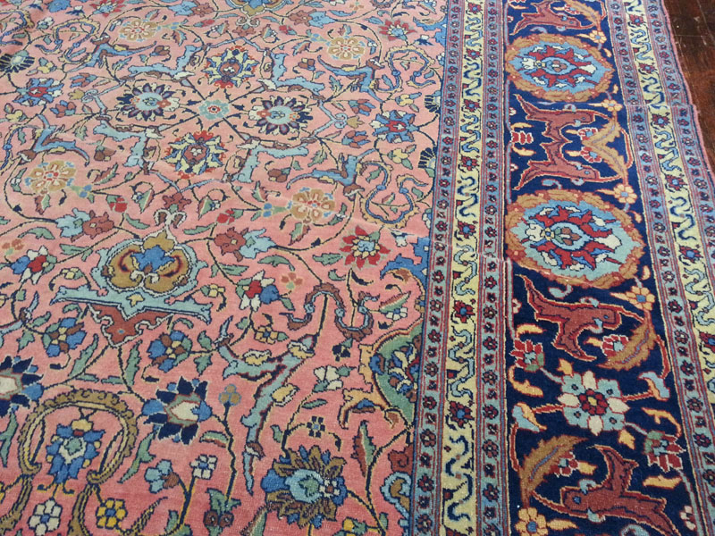 Antique Persian Tabriz Carpet, No.13788 - Gsblank