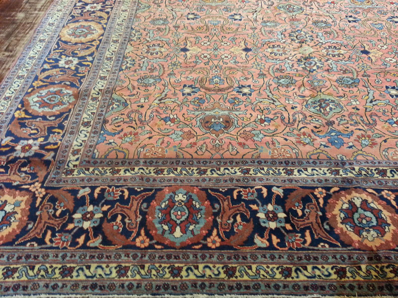 Antique Persian Tabriz Carpet, No.13788 - Gsblank
