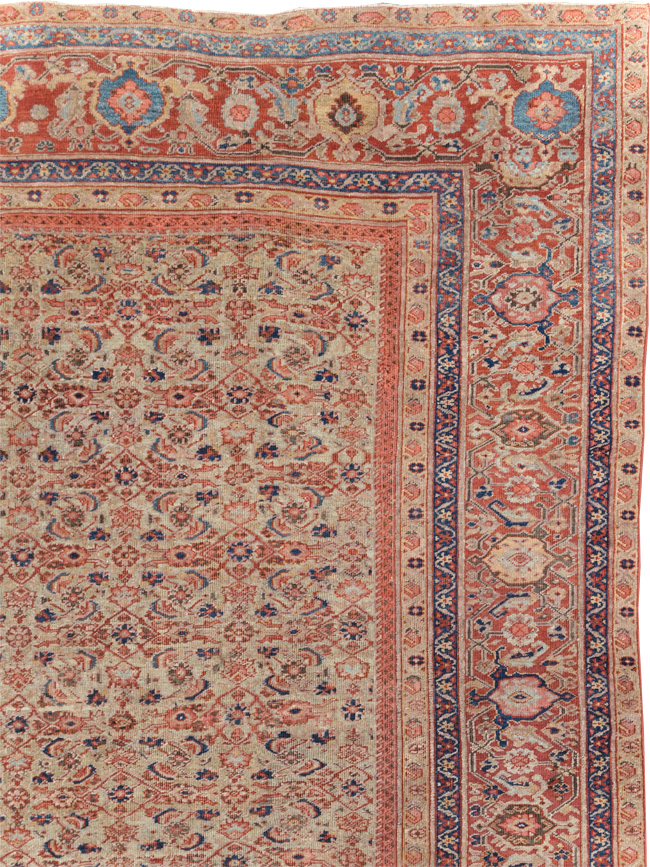 Antique Persian Mahal Room Size Carpet, No.13811 - Gsblank