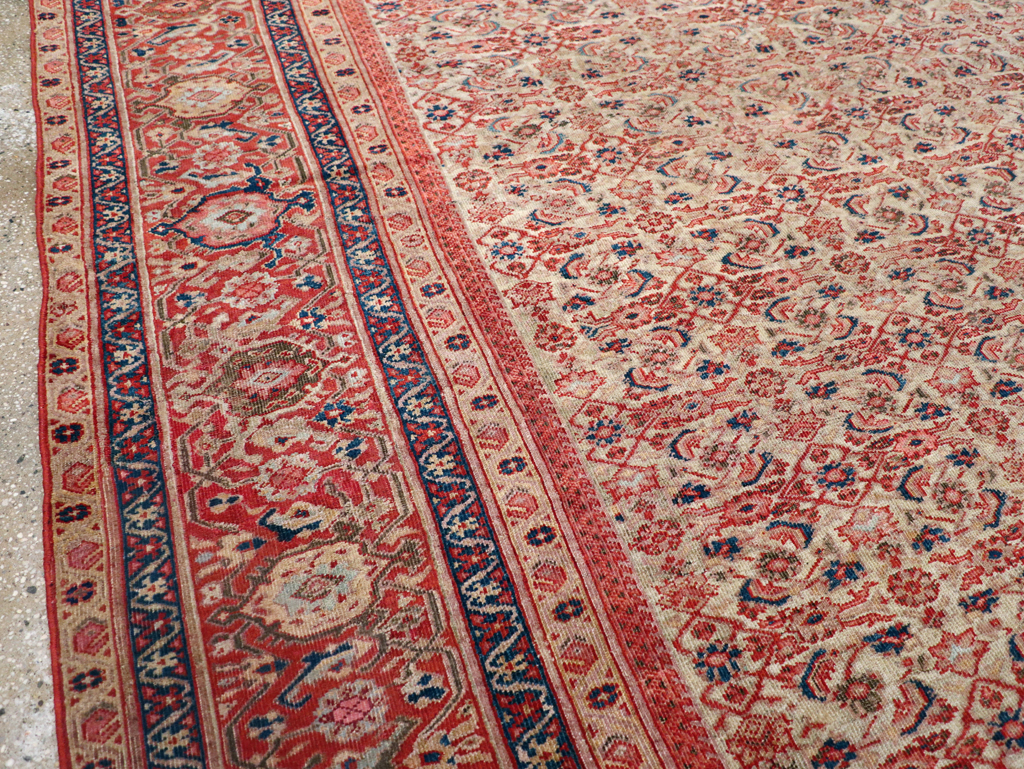 Antique Persian Mahal Room Size Carpet, No.13811 - Gsblank