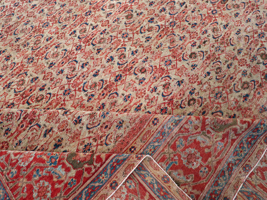 Antique Persian Mahal Room Size Carpet, No.13811 - Gsblank