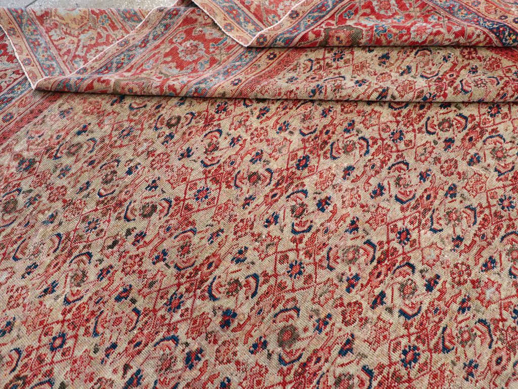 Antique Persian Mahal Room Size Carpet, No.13811 - Gsblank