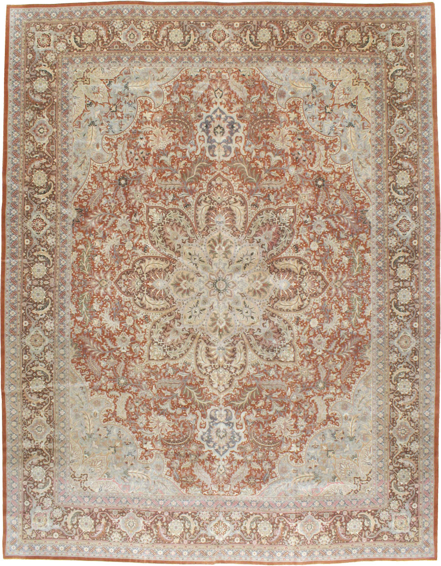 Vintage Persian Tabirz Carpet, No.13815 - Gsblank