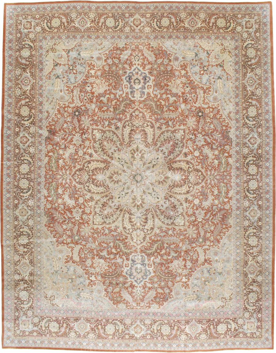 Vintage Persian Tabirz Carpet, No.13815 - Gsblank