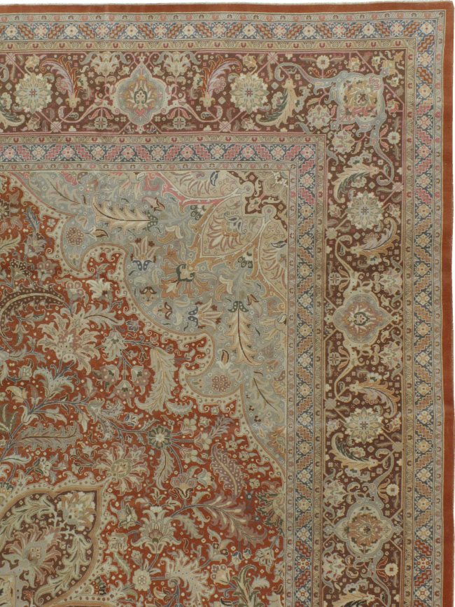 Vintage Persian Tabirz Carpet, No.13815 - Gsblank
