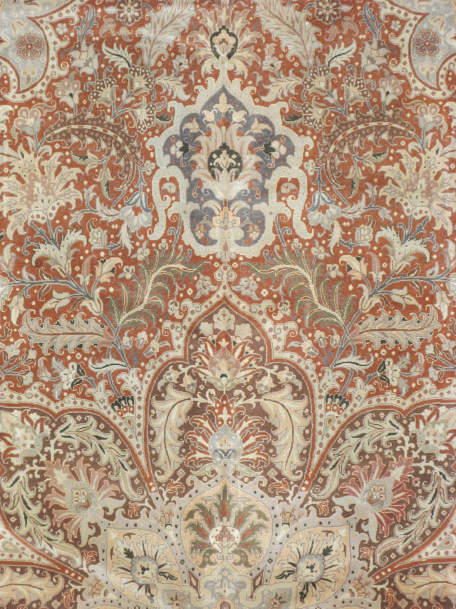 Vintage Persian Tabirz Carpet, No.13815 - Gsblank