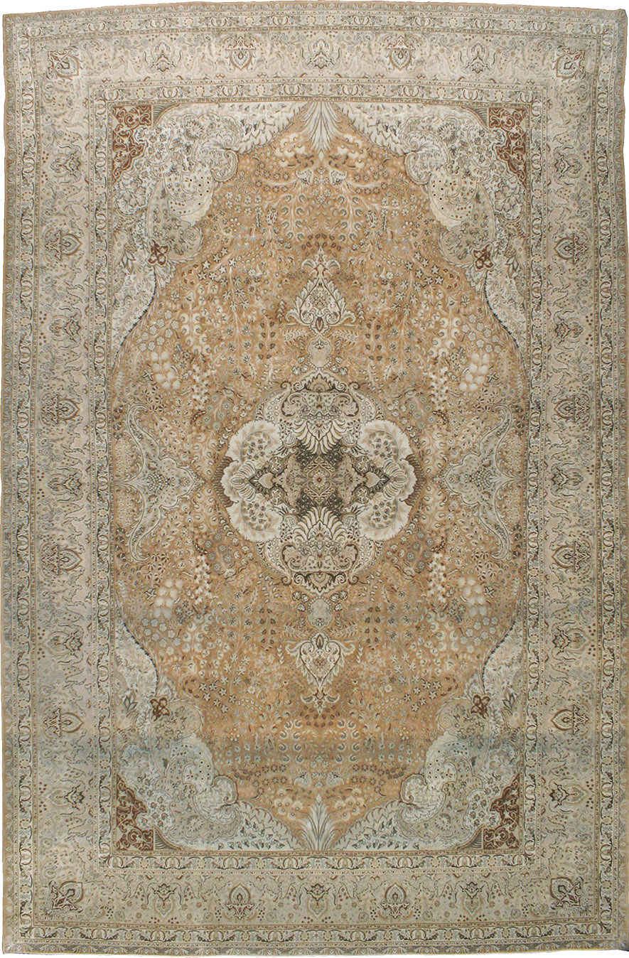 Vintage Tabriz Persian Carpet, No.13818 - Gsblank