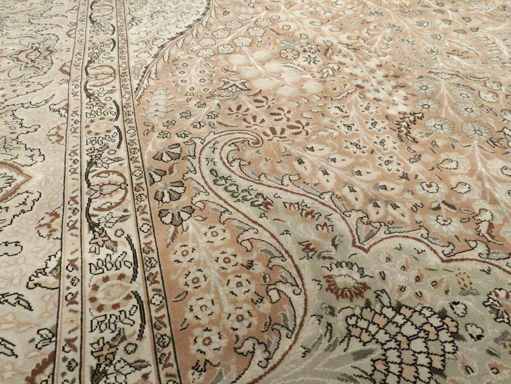 Vintage Tabriz Persian Carpet, No.13818 - Gsblank