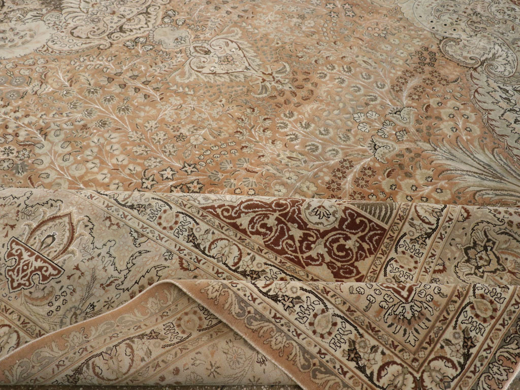 Vintage Tabriz Persian Carpet, No.13818 - Gsblank