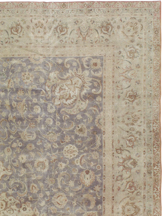 Vintage Persian Tabriz Carpet, No.13819 - Gsblank