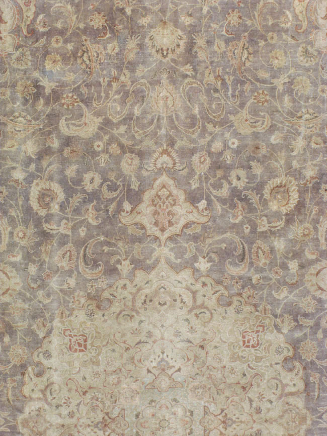 Vintage Persian Tabriz Carpet, No.13819 - Gsblank