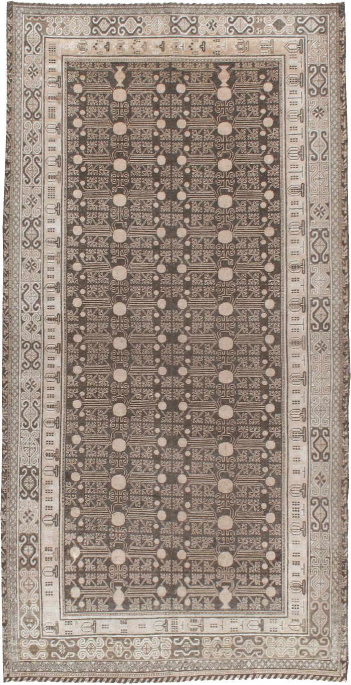 Antique East Turkestan Khotan Rug, No.13824 - Gsblank