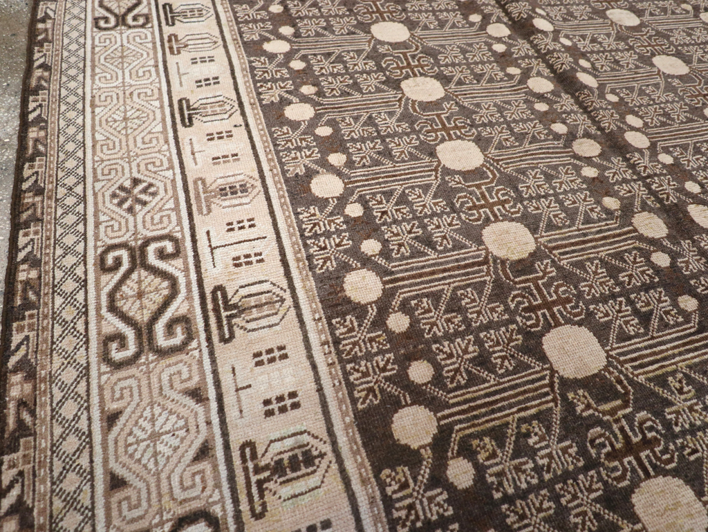 Antique East Turkestan Khotan Rug, No.13824 - Gsblank