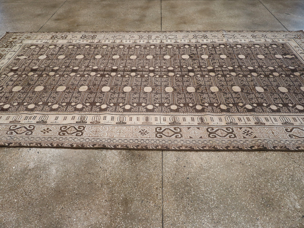 Antique East Turkestan Khotan Rug, No.13824 - Gsblank