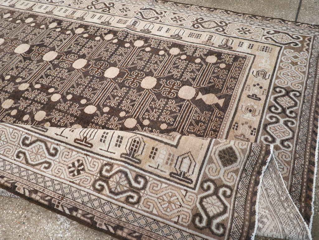 Antique East Turkestan Khotan Rug, No.13824 - Gsblank