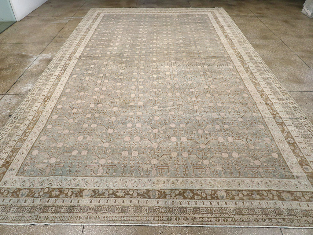 Antique East Turkestan Khotan Large Carpet, No.13828 - Gsblank