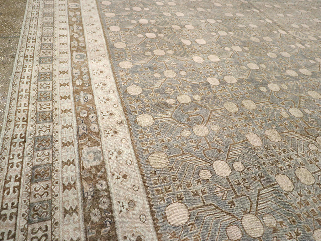 Antique East Turkestan Khotan Large Carpet, No.13828 - Gsblank