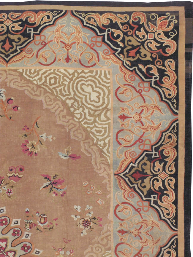 Antique French Aubusson Carpet, No.13841 - Gsblank