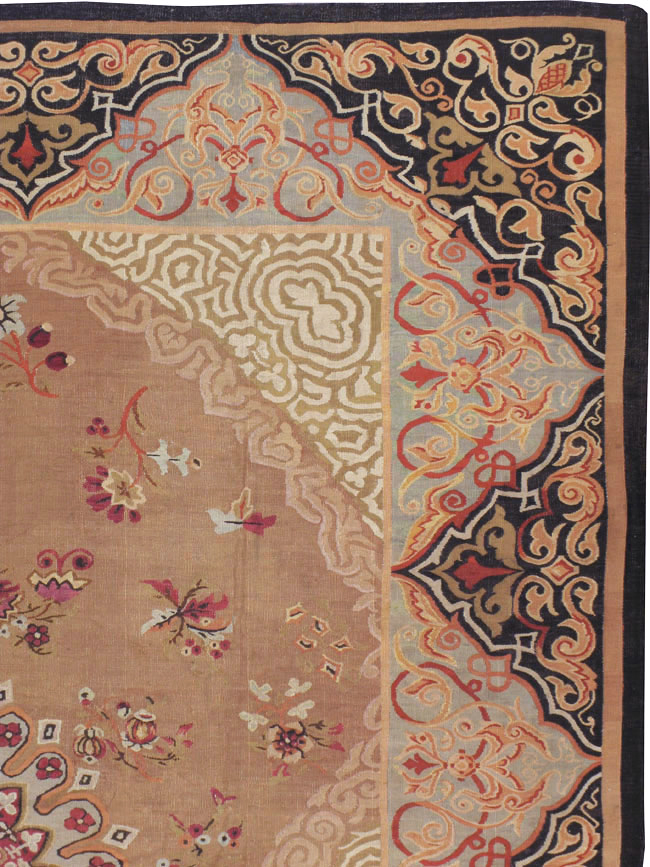 Antique French Aubusson Carpet, No.13841 - Gsblank