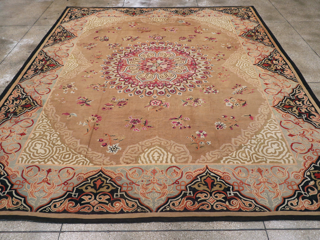 Antique French Aubusson Carpet, No.13841 - Gsblank