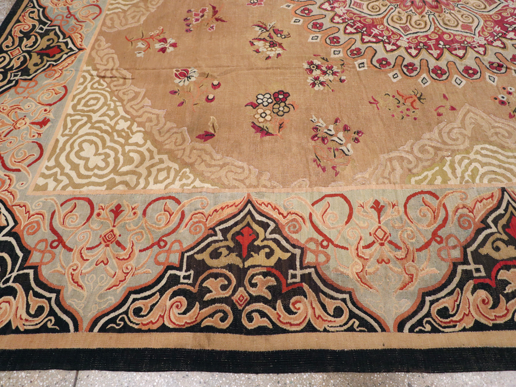 Antique French Aubusson Carpet, No.13841 - Gsblank