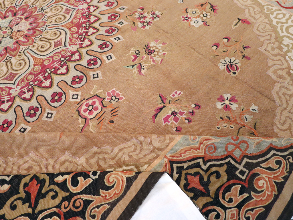 Antique French Aubusson Carpet, No.13841 - Gsblank