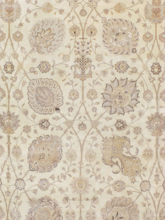 Vintage Persian Tabriz Carpet, No.13844 - Gsblank