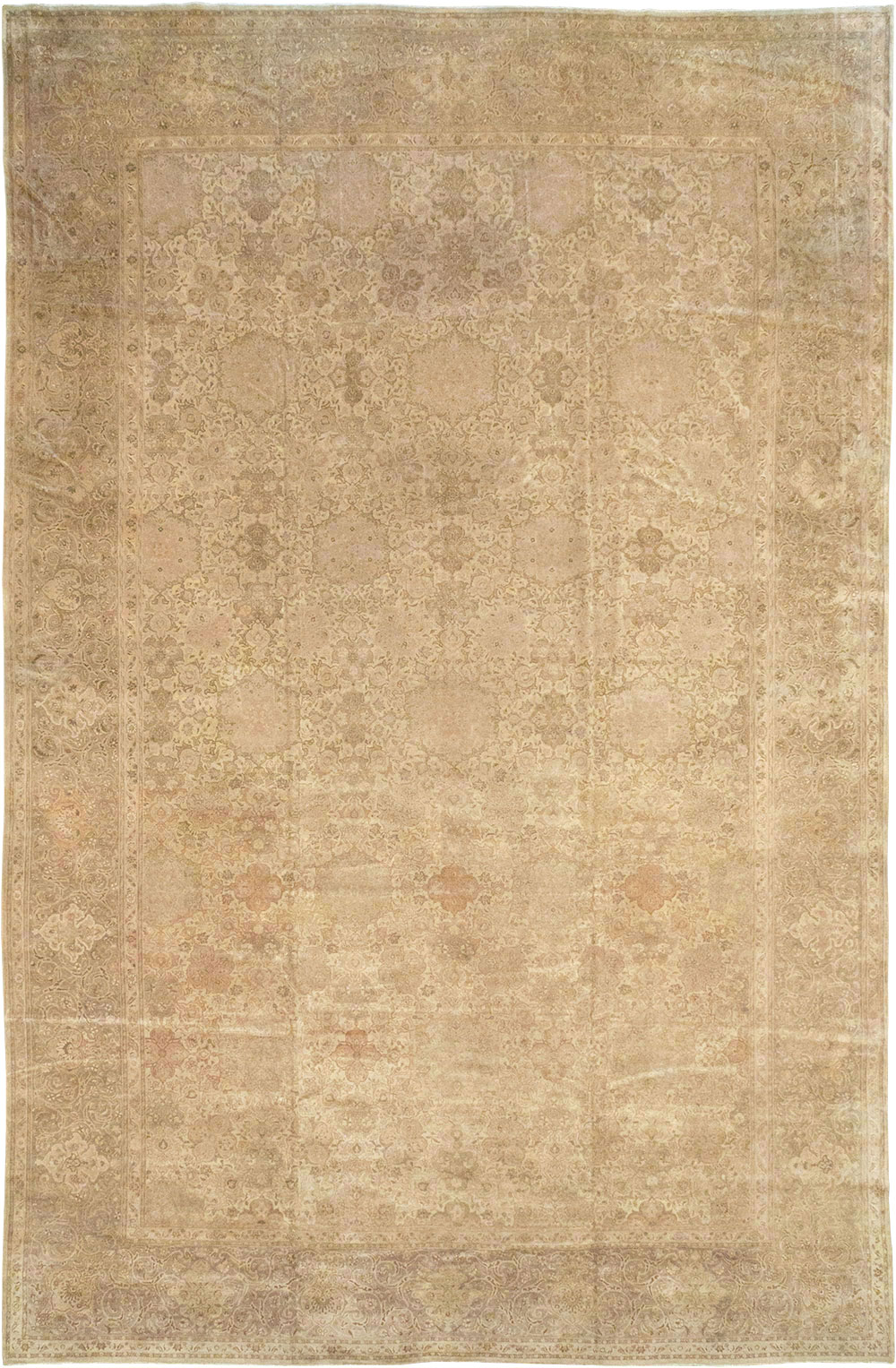 Vintage Persian Tabriz Oversize Carpet, No.13854 - Gsblank