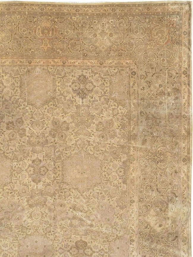 Vintage Persian Tabriz Oversize Carpet, No.13854 - Gsblank