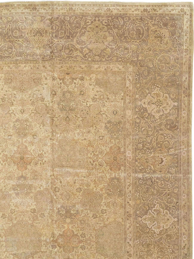 Vintage Persian Tabriz Oversize Carpet, No.13854 - Gsblank