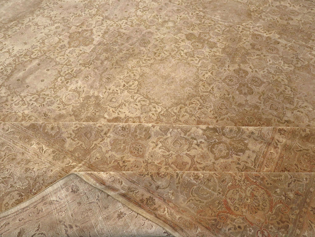 Vintage Persian Tabriz Oversize Carpet, No.13854 - Gsblank