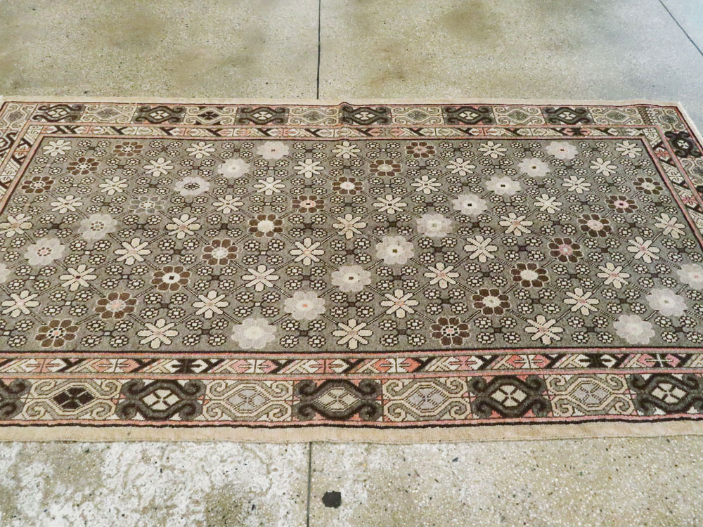Vintage East Turkestan Khotan Rug, No.13885 - Gsblank