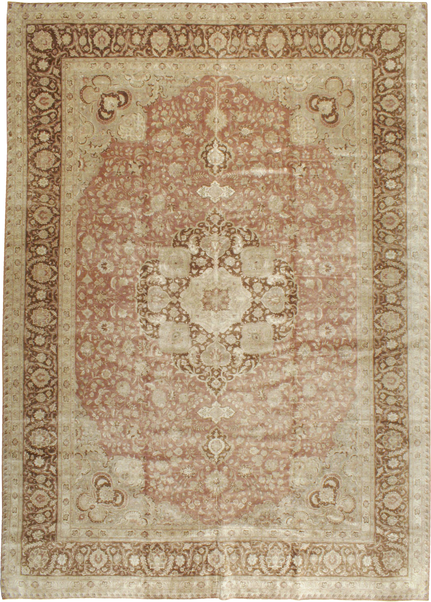 Vintage Persian Tabirz Carpet, No.13901 - Gsblank