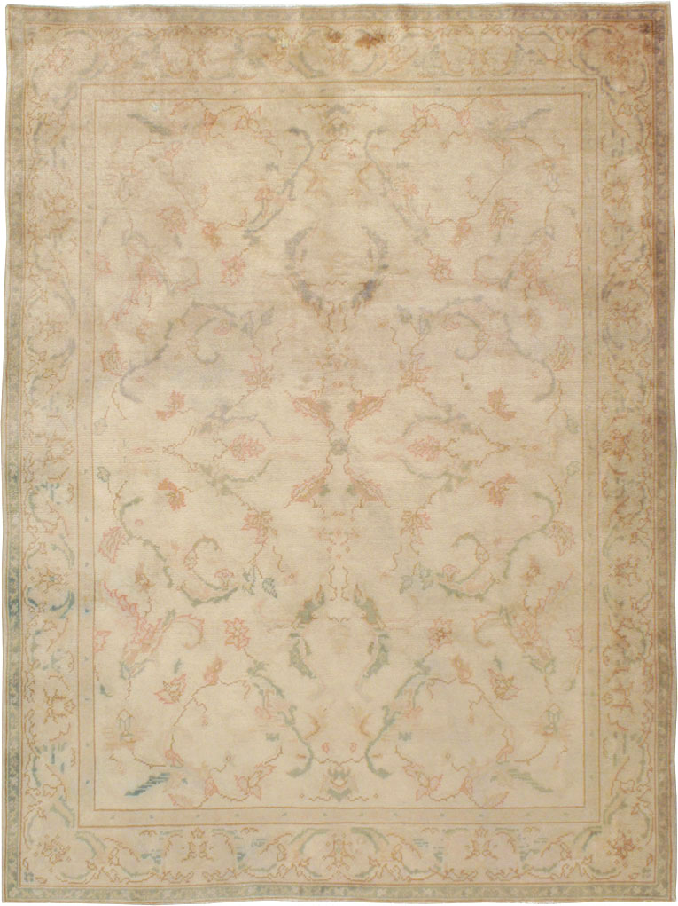 Antique Turkish Oushak Carpet, No.13910 - Gsblank