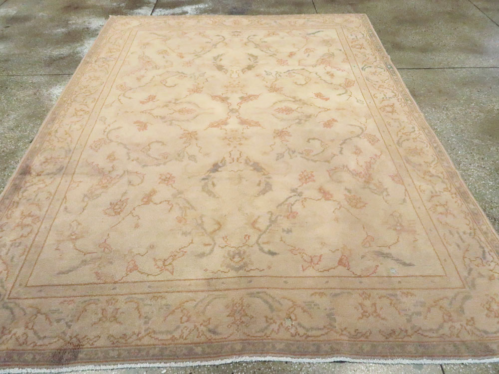 Antique Turkish Oushak Carpet, No.13910 - Gsblank