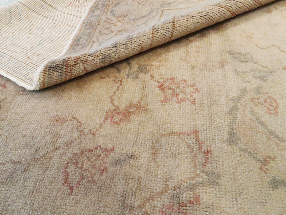 Antique Turkish Oushak Carpet, No.13910 - Gsblank