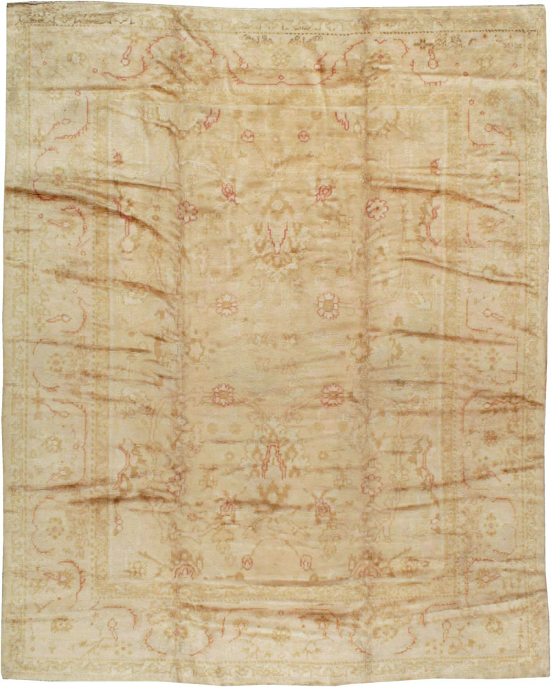 Antique Turkish Oushak Carpet, No.13914 - Gsblank