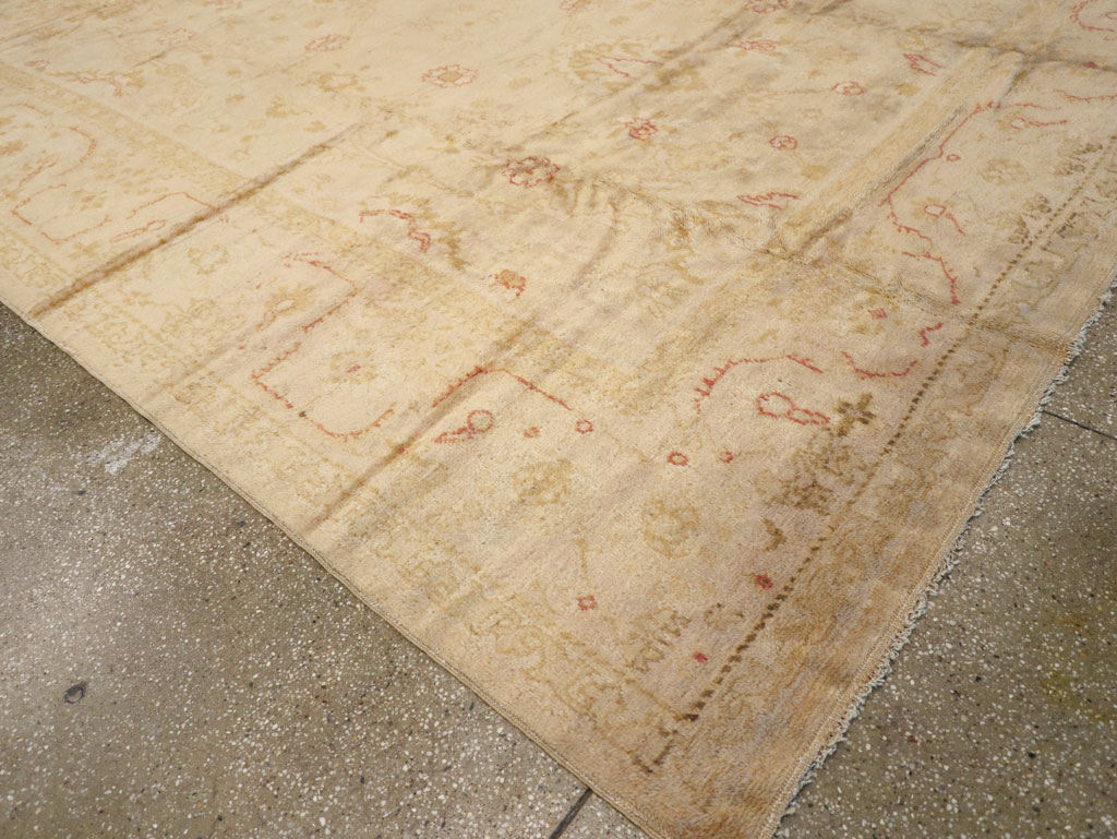 Antique Turkish Oushak Carpet, No.13914 - Gsblank