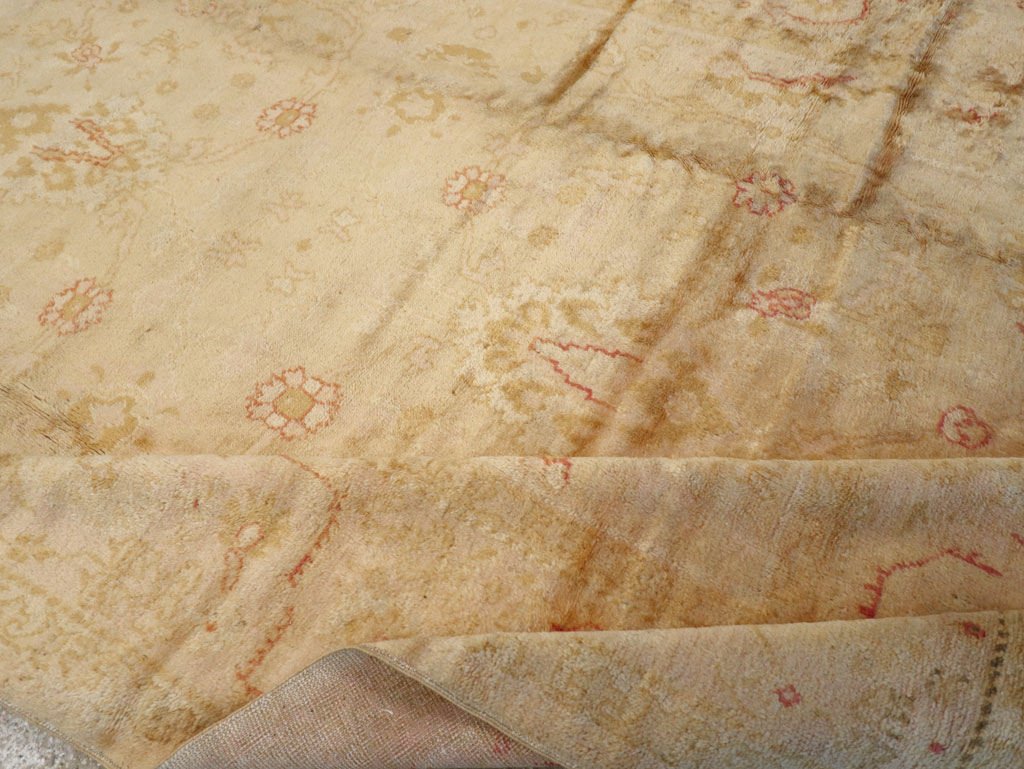 Antique Turkish Oushak Carpet, No.13914 - Gsblank