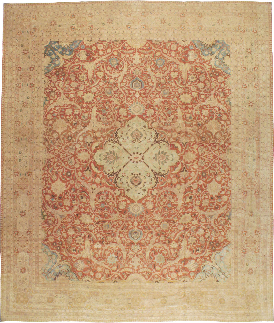 Vintage Persian Tabriz Carpet, No.13920 - Gsblank