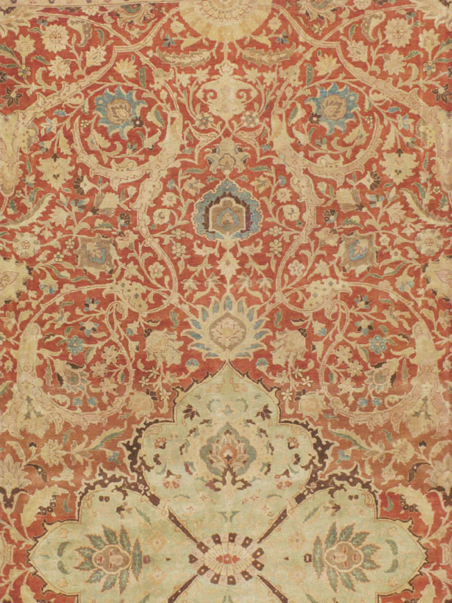 Vintage Persian Tabriz Carpet, No.13920 - Gsblank